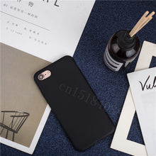 Load image into Gallery viewer, Luxury Soft Back Matte Color Cases for iPhone 7 plus 8 6 6s X XS max XR 5 5s SE Case Shockproof TPU Silicone Back Cover Capa