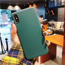 Load image into Gallery viewer, Luxury Soft Back Matte Color Cases for iPhone 7 plus 8 6 6s X XS max XR 5 5s SE Case Shockproof TPU Silicone Back Cover Capa