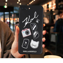 Load image into Gallery viewer, For iPhone X 7 Plus XS case Karl Funny TPU Soft Silicone case Cover For iPhone 6S 8 6 Plus XS Max Case phone Case