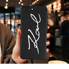 Load image into Gallery viewer, For iPhone X 7 Plus XS case Karl Funny TPU Soft Silicone case Cover For iPhone 6S 8 6 Plus XS Max Case phone Case