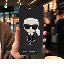 Load image into Gallery viewer, For iPhone X 7 Plus XS case Karl Funny TPU Soft Silicone case Cover For iPhone 6S 8 6 Plus XS Max Case phone Case