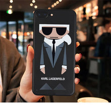 Load image into Gallery viewer, For iPhone X 7 Plus XS case Karl Funny TPU Soft Silicone case Cover For iPhone 6S 8 6 Plus XS Max Case phone Case
